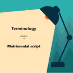 Matrimonial script Terminology